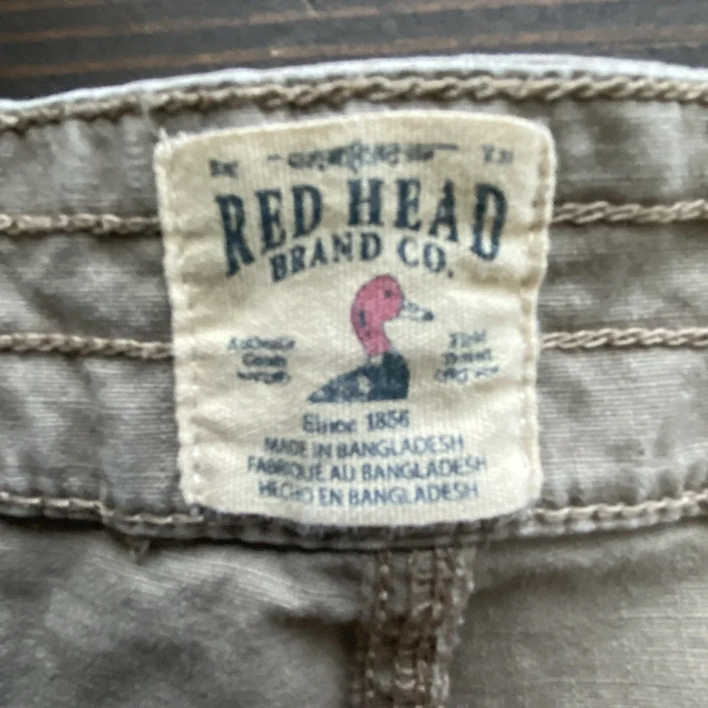 Red Head Cargo Shorts Men 42 Beige Brown Ripstop Fabric Hiking Fishing Outdoors